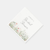 Wildblume Brautparty Serviette (Ecke)