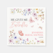 Wildblume-Brautparty Serviette (Vorderseite)
