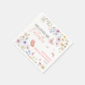 Wildblume-Brautparty Serviette (Ecke)