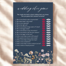 Wildblume Brautparty Shoe Game Wedding