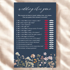 Wildblume Brautparty Shoe Game Wedding