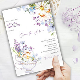 Wildblume Brautparty Tee Party Einladung