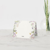 Wildblume Brautparty Vielen Dank Dankeskarte (Rückseite)