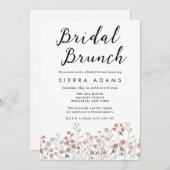 Wildblume Bridal Brunch Brautparty Einladung (Vorne/Hinten)