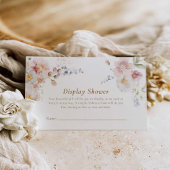 Wildblume Bridal Display Showdusche Begleitkarte