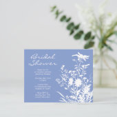 Wildblume Bridal Dusche Einladung (Stehend Vorderseite)