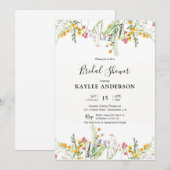 Wildblume Bridal Dusche Einladungskarte Einladung (Vorne/Hinten)
