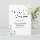 Wildblume Bridal Luncheon Einladung (Stehend Vorderseite)
