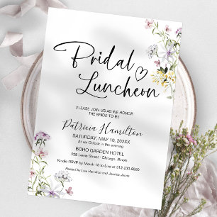 Wildblume Bridal Luncheon Einladung