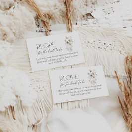 Wildblume Bridal Rezept für die Braut zu sein Begleitkarte