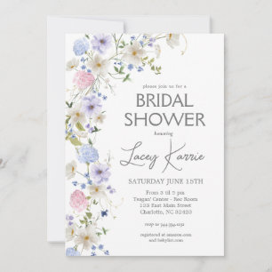 Wildblume Bridal Shower Einladung, Boho Floral Einladung