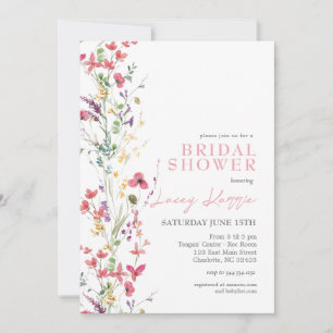 Wildblume Bridal Shower Einladung, Boho Floral Einladung