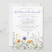 Wildblume Bridesmaids Brunch Einladung (Vorderseite)