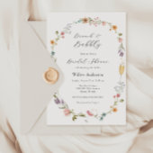 Wildblume Brunch und Bubbly Brautparty Invita Einladung