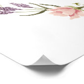 Wildblume Brunch und Bubbly Brautparty Willkommen Poster (Ecke)