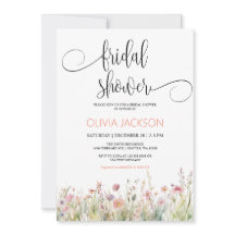 Wildblume Btidal Dusche Einladung