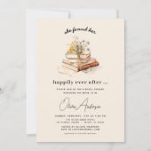 Wildblume Buch glücklich immer nach dem Brautparty Einladung (Vorderseite)