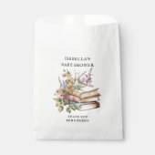 Wildblume Buch Themed Baby Dusche Geschenktütchen (Vorderseite)
