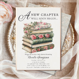 Wildblume Buchen Babyduschenfoil Einladung