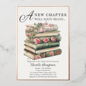 Wildblume Buchen Babyduschenfoil Einladung (Vorderseite)