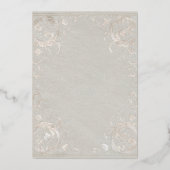 Wildblume Buchen Babyduschenfoil Einladung (Rückseite)