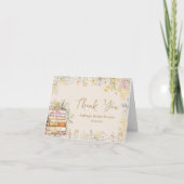 Wildblume buchen Brautparty Danke Karte (Vorderseite)