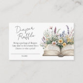 Wildblume buchen Kinderdusche Windeln Windeln Begleitkarte (Vorderseite)