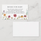 Wildblume-Bücher für Babyanfragen Begleitkarte (Vorne/Hinten)