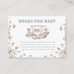 Wildblume-Bücher für die Babyverpackungskarte Begleitkarte