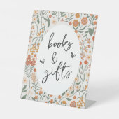 Wildblume Bücher und Geschenke Sockelschild (Vorderseite)