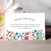 Wildblume Buchungsanfrage für Babybettkarte