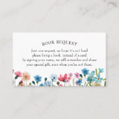 Wildblume Buchungsanfrage oder Buchung einer Babyk Visitenkarte (Vorderseite)