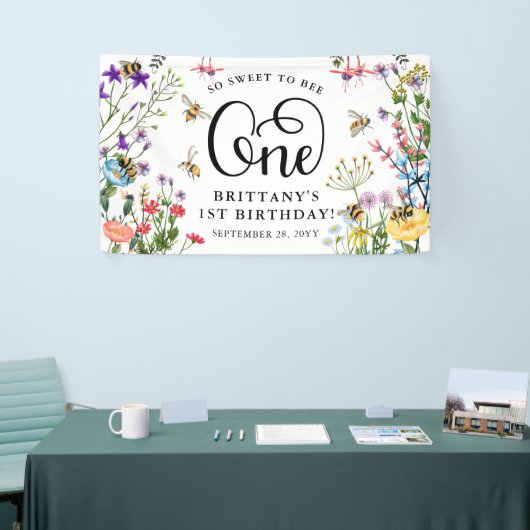 Wildblume & BumbleBee 1. Geburtstag Banner (Messeveranstaltung)