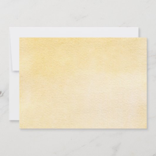 Wildblume & BumbleBee 1. Geburtstag Einladung (Rückseite)