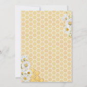 Wildblume Bumblebee Geburtstagsparty Girl Beeday Einladung (Rückseite)