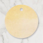 Wildblume & BumbleBee Kindergeburtstag Geschenkanhänger (Rückseite)