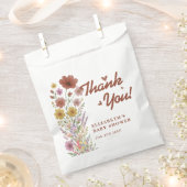 Wildblume Burnt Orange Babydusche Vielen Dank Geschenktütchen (Ausgeschnitten)