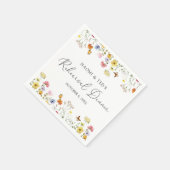 Wildblume Butterflies Boho Probe Dinner Serviette (Ecke)