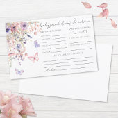 Wildblume Butterfly Baby Advice Predictions Card