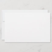 Wildblume Butterfly Baby Advice Predictions Card (Rückseite)