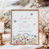 Wildblume Butterfly Baby Dusche Babys sind süß Poster