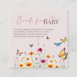 Wildblume Butterfly Baby in Bloom Baby Dusche Begleitkarte