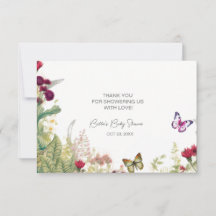 Wildblume Butterfly Babydusche