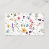 Wildblume Butterfly Babydusche schätzen wie viele Begleitkarte (Rückseite)