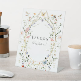 Wildblume Butterfly Bee Baby Shower Favoriten Sockelschild