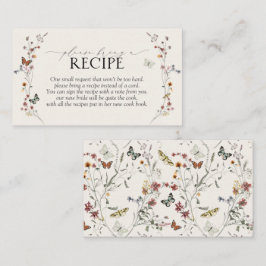 Wildblume Butterfly Bitte bringen Sie ein Rezept m Begleitkarte