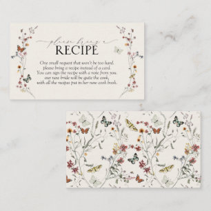 Wildblume Butterfly Bitte bringen Sie ein Rezept m Begleitkarte