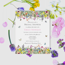 Wildblume Butterfly Blumenkohl Brautparty