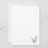 Wildblume Butterfly Brautparty Einladung (Rückseite)