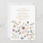 Wildblume Butterfly Brautparty Einladung (Vorderseite)